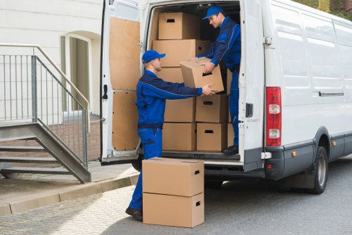 Stored furniture arranged safely in a Lamorbey storage unit