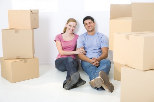 Packed university belongings ready for short-term storage